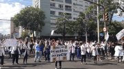 Trabalhadoras do IMESF protestam em Porto Alegre contra demissões impostas por Marchezan
