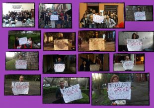Estudantes da UFRGS em apoio à greve dos professores do Rio Grande do Sul