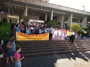 Segundo dia de greve tem novo ato das terceirizadas das escolas em Campinas