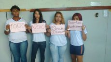 Estudantes da E.E.Helena Guerra apoiam greve da educação em Contagem