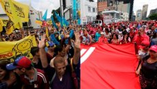Baixa participação nas marchas da oposição e o chavismo