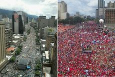 Oposição e Governo mediram forças nas ruas de Caracas
